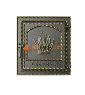 Дверка каминная ВЕЗУВИЙ 211 (Бронза)