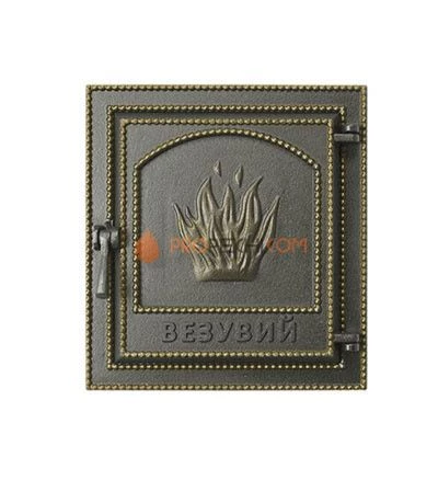 Дверка каминная ВЕЗУВИЙ 211 (Бронза)