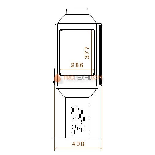 Печь-камин Liseo Castiron LCI 5 GF Compact