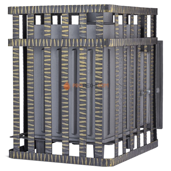 Чугунная банная печь Гроза 24М в сетке