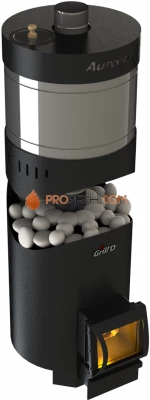 Банная печь Grill'D Aurora 160А Trio Short (дверца со стеклом)