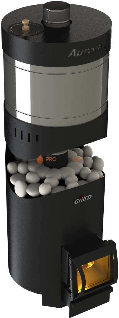 Банная печь Grill'D Aurora 160А Trio Short (дверца со стеклом)