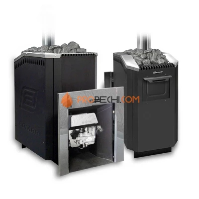 Газодровяная печь для бани Ермак Уралочка 36