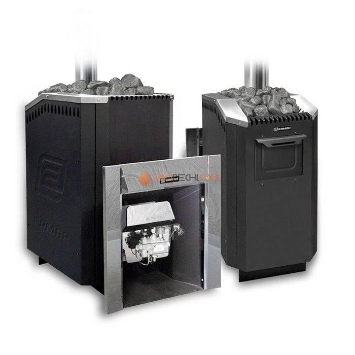 Газодровяная печь для бани Ермак Уралочка 36