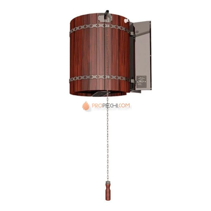 Обливное устройство Инжкомцентр ВВД Ливень ПРО с деревянным обрамлением красное дерево