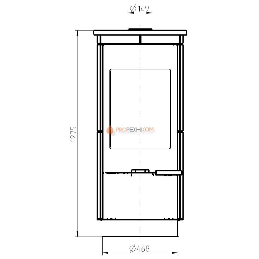 Печь-камин Thorma ANDORRA Standart Serpentino