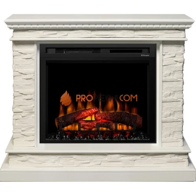 Каминокомплект Dimplex Calgary - Белый / Сланец белый с очагом XHD28L-INT
