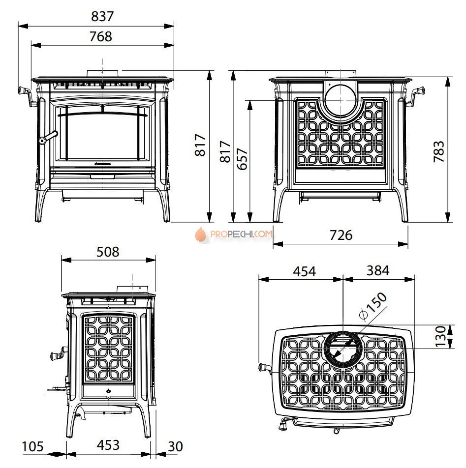 Печь-камин Hergom Manchester
