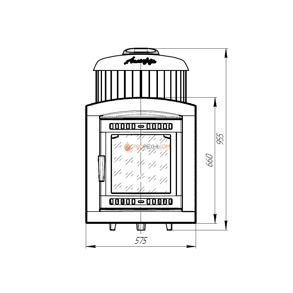 Печь банная «Атмосфера L» комбинированная сетка-ламель талькохлорит