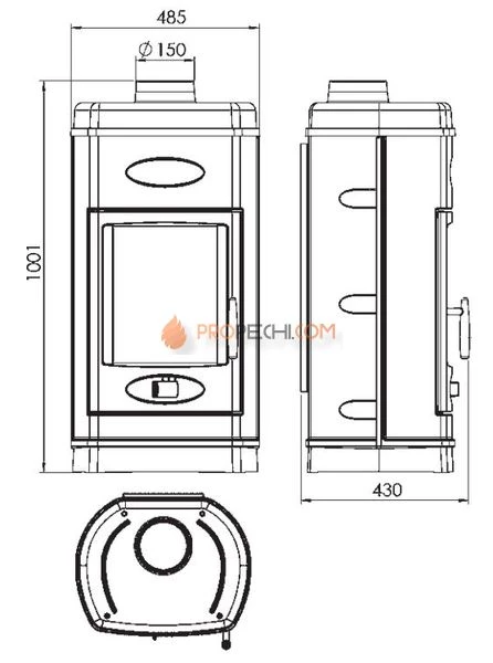 Печь камин Plamen Aurora