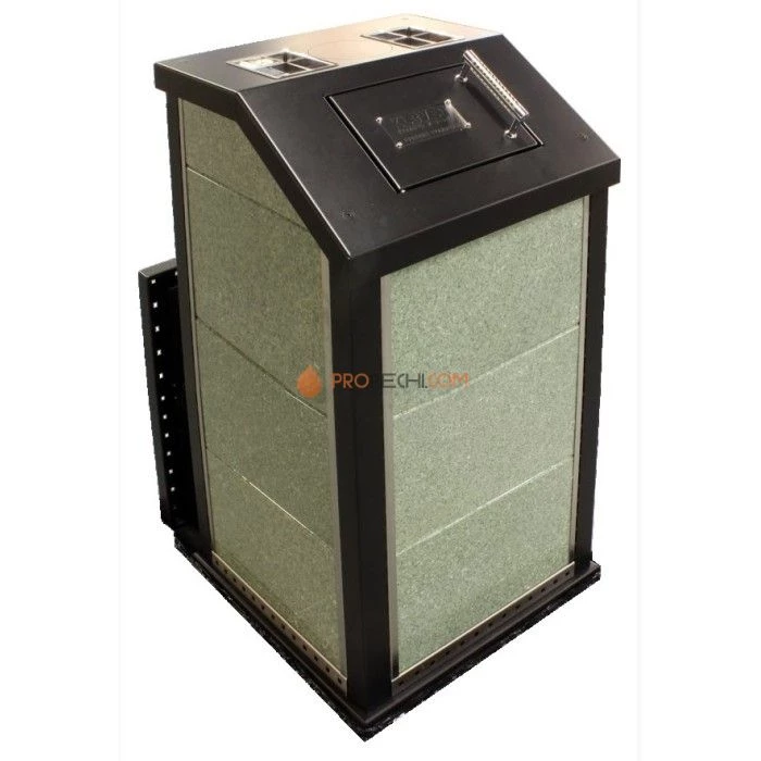 Печь для бани KLOVER RT-20P Серпентинит (дровяная)