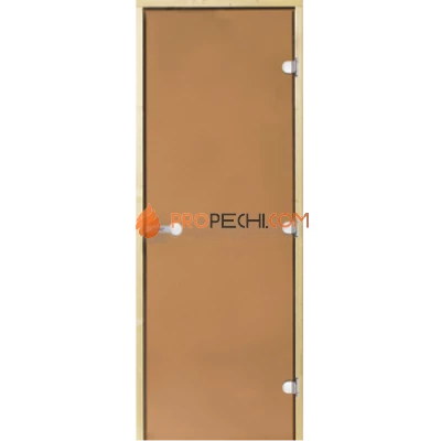 Дверь для бани Harvia STG 8x21 коробка сосна, стекло бронза