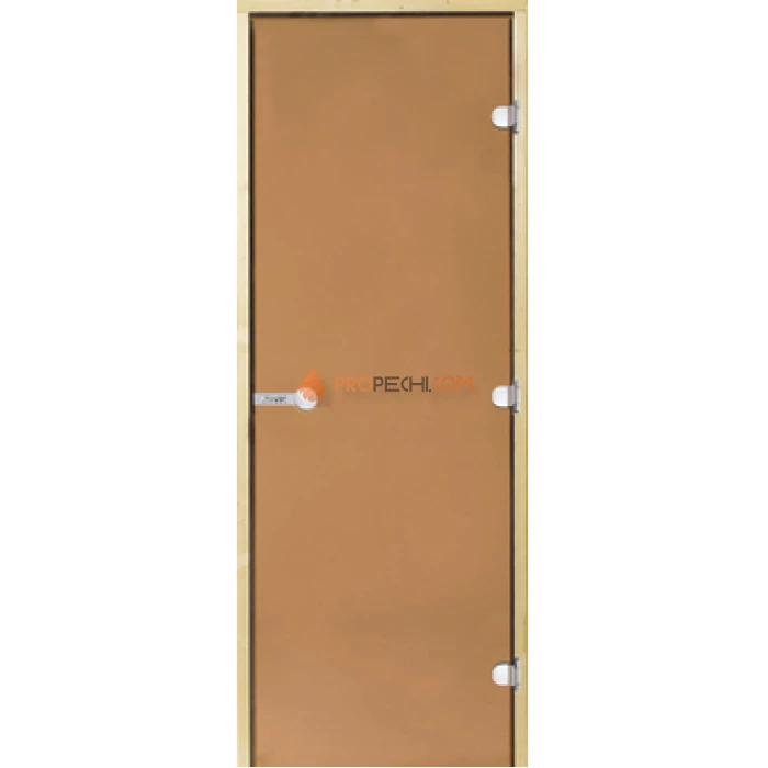 Дверь для бани Harvia STG 8x21 коробка сосна, стекло бронза