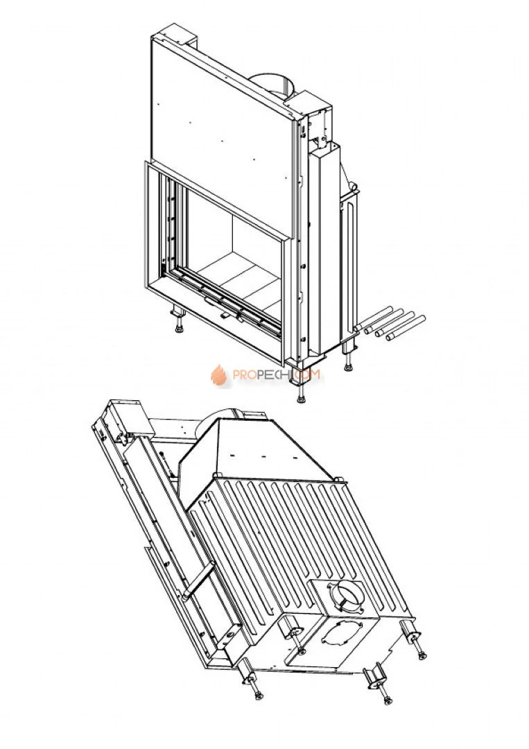 Каминная топка Мета-Бел FENIX 900
