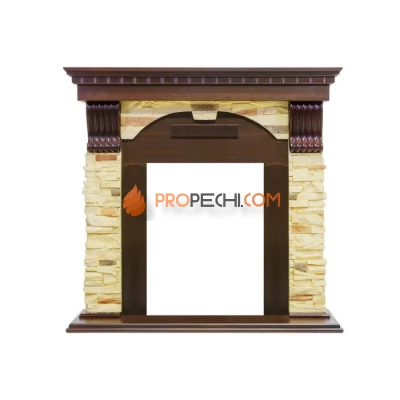 Портал Royal Flame Dublin - Темный дуб / Сланец