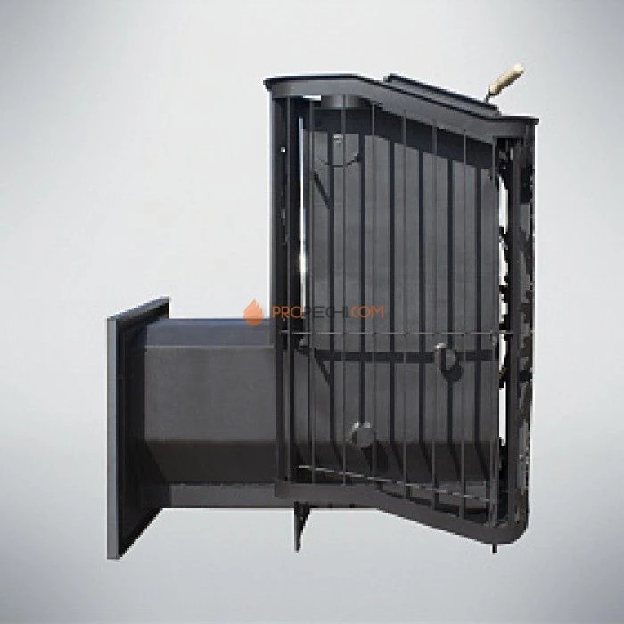 Дровяная печь для бани Варвара Терма Каменка удлиненная