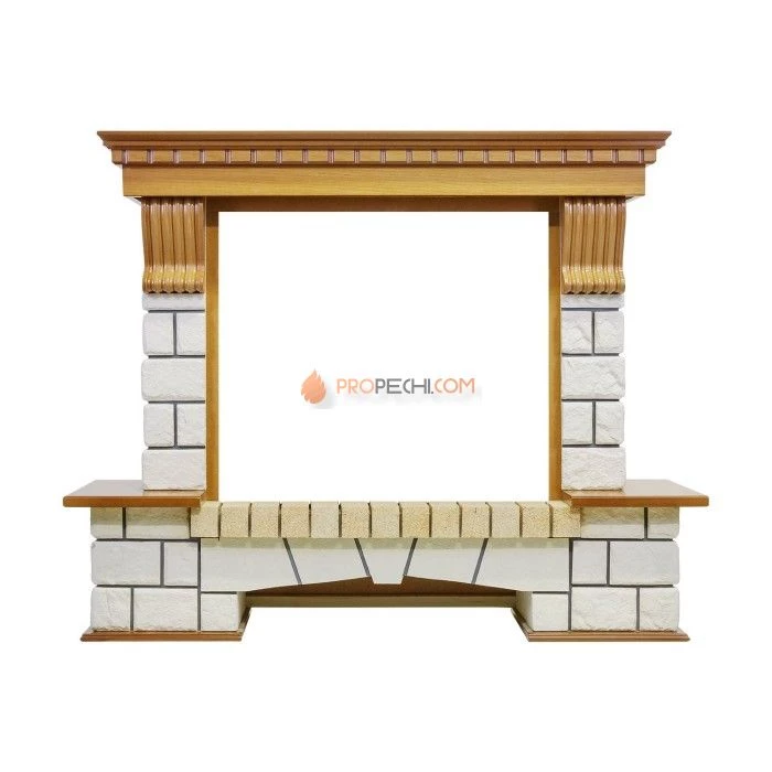 Каминокомплект Dimplex Pierre Luxe - Дуб / Белый с очагом Symphony 26 inch DF2624L-INT