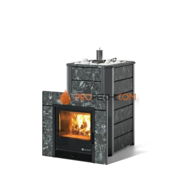 Дровяная печь для бани ИзиСтим Ялта 25/2024 в камне Пироксенит