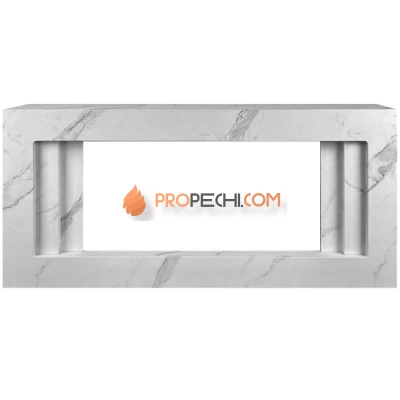 Портал Royal Flame Line 42 SFT White Marble (Разборный) - Белый мрамор