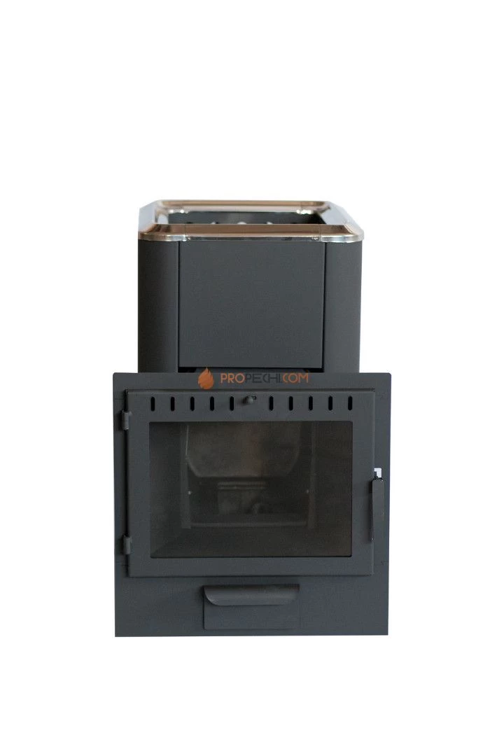 Банная печь НМК Сибирь-20 Панорамное стекло, конвекционная