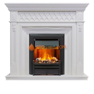 Каминокомплект Dimplex Alexandria - Белый дуб с очагом Brookline Black