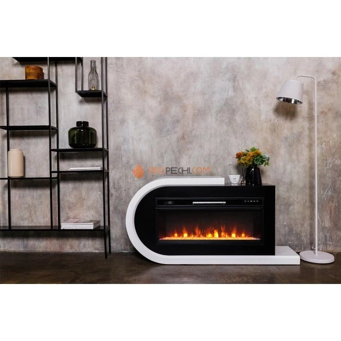 Портал Royal Flame Basel 60 R - Белый с черным