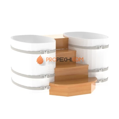 Подиум BentWood на 2 купели 0,76х1,16 из натуральной лиственницы