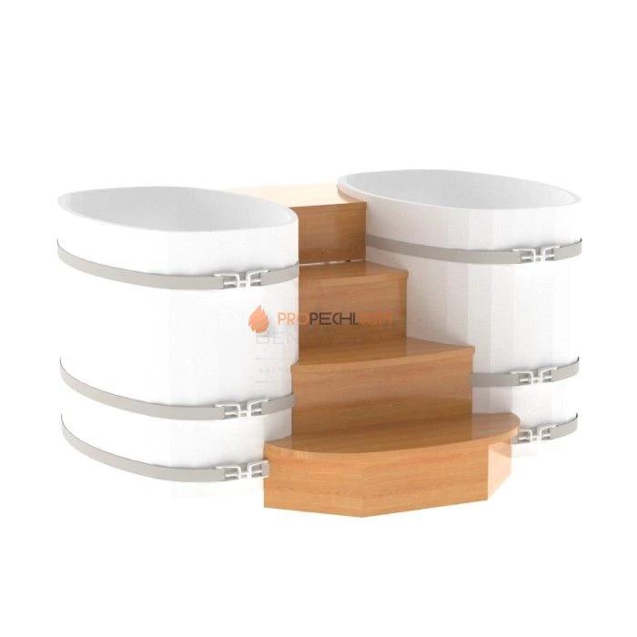 Подиум BentWood на 2 купели 0,76х1,16 из натуральной лиственницы