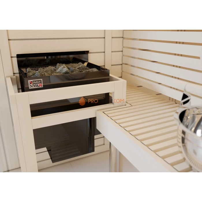 Электрическая печь SAWO NORDEX NRN-45NS-BL-Z-C 4.5 кВт (пульт докупается отдельно), черная