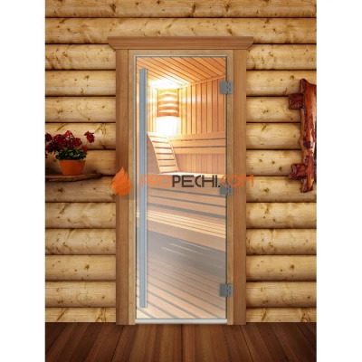 Дверь для бани DoorWood Престиж Прозрачная, 2000x700 мм
