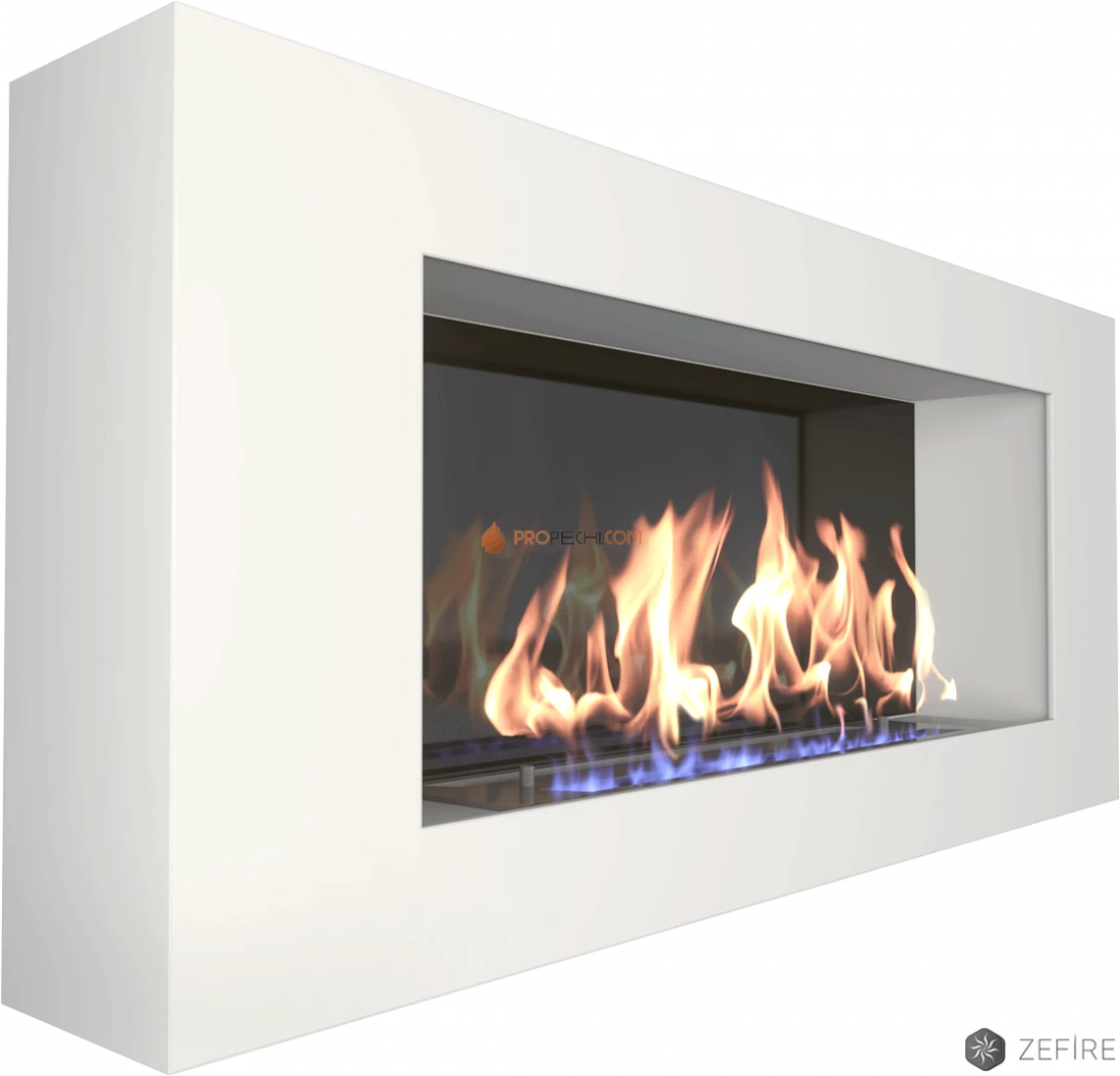 Биокамин Zefire Orion 900 белый со стемалитом