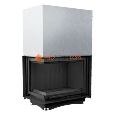 Каминная топка Kratki Amelia/L/BS/G (угловое стекло слева, гильотина)