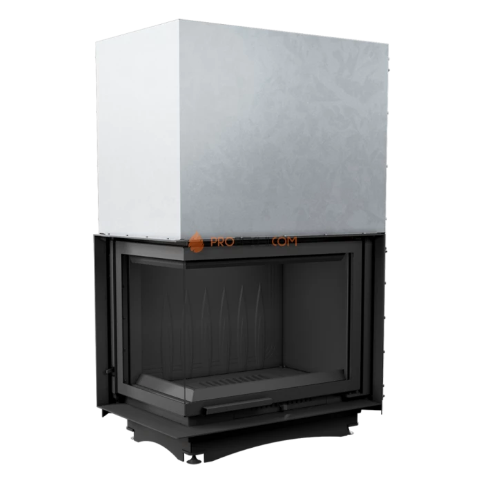 Каминная топка Kratki Amelia/L/BS/G (угловое стекло слева, гильотина)