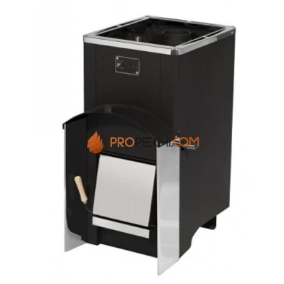 Дровяная печь для бани Вулкан Эльбрус 16 с теплообменником Стандарт