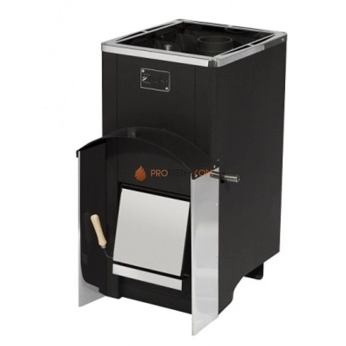 Дровяная печь для бани Вулкан Эльбрус 16 с теплообменником Стандарт