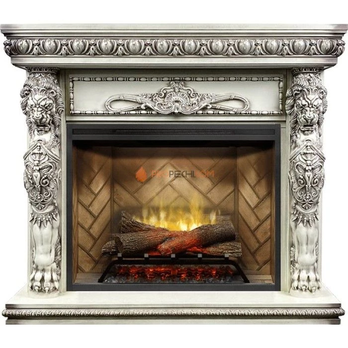 Каминокомплект Dimplex Windsor - Слоновая кость с патиной с очагом Revillusion RBF30