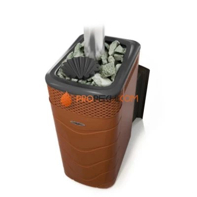 Печь для бани  Термофор Гейзер XXL 2017 Carbon Витра ЗК терракота