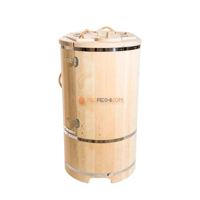 Фитобочка овальная НКЗ PREMIUM из кедра, 2-местная, 130x780x140 см / 40 мм