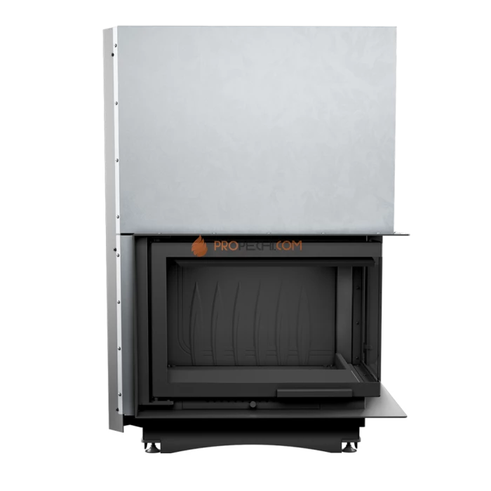 Каминная топка Kratki Zuzia/P/BS/G (угловое стекло справа, гильотина)