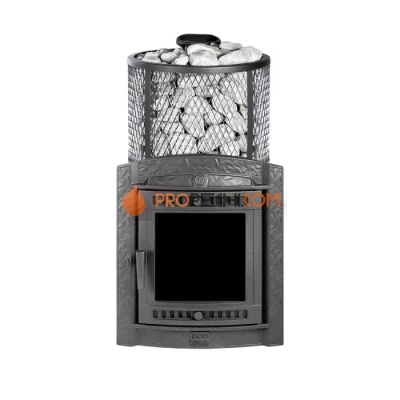 Чугунная печь для бани Атмосфера XL+ сетка нержавейка