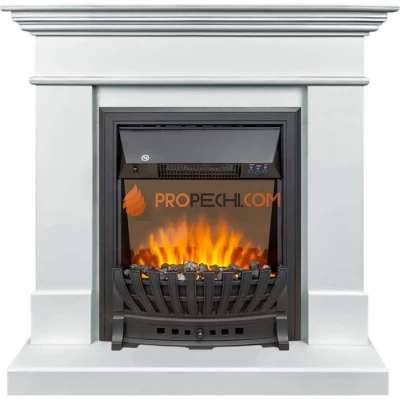 Каминокомплект Royal Flame California SFT - Белый с очагом Aspen Black