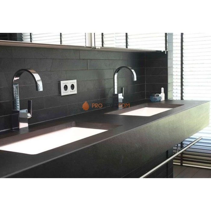 Панель Черный сланец натуральный скол (600х300мм) упак. (6шт/1,08м2)