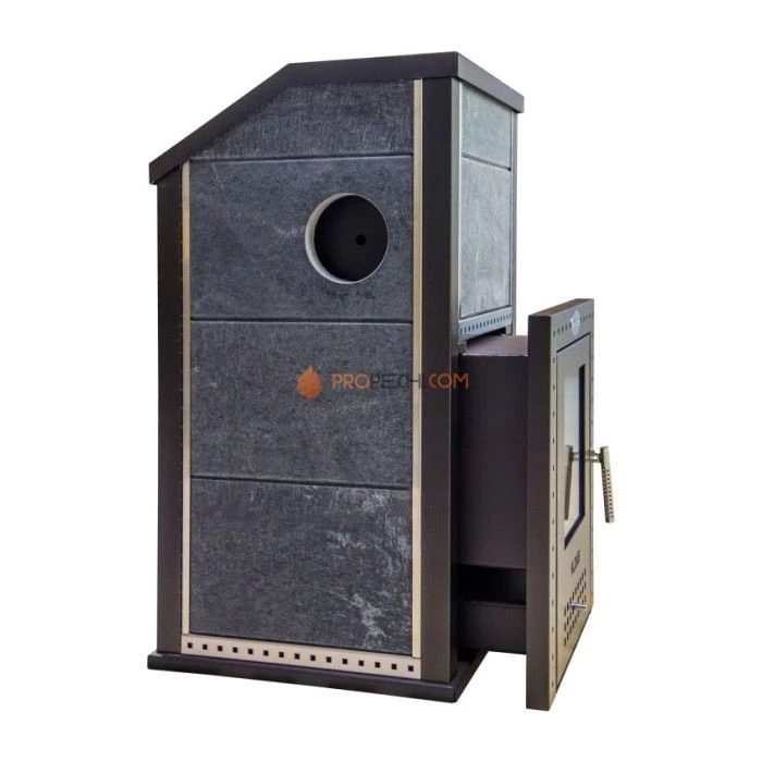 Дровяная печь для бани Klover RT 35-P ( Серпентинит 30мм)