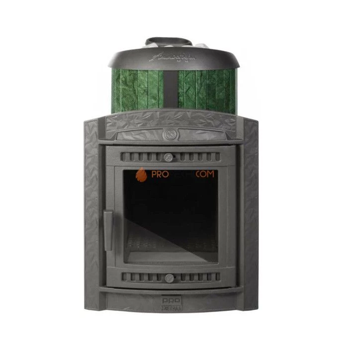 Печь банная «Атмосфера L» в ламелях «Верде Гватемала»