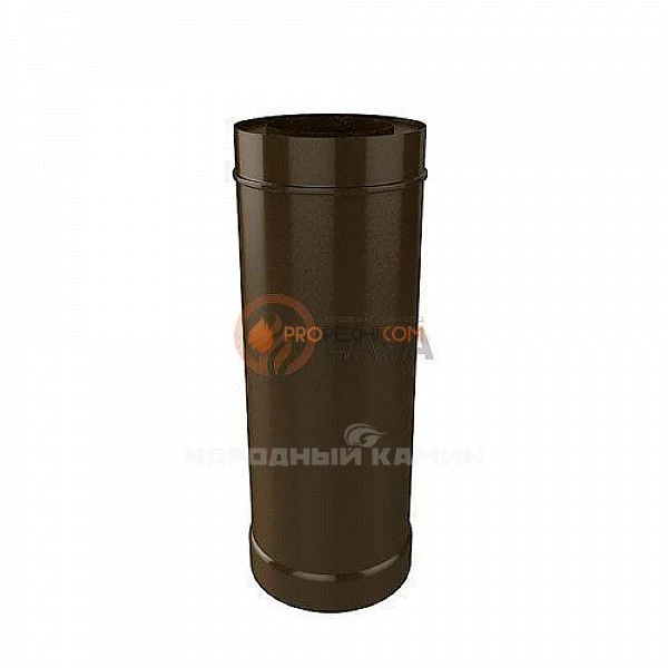 Труба-сэндвич 115/180 мм. 0,5 м. коричневый (8017)