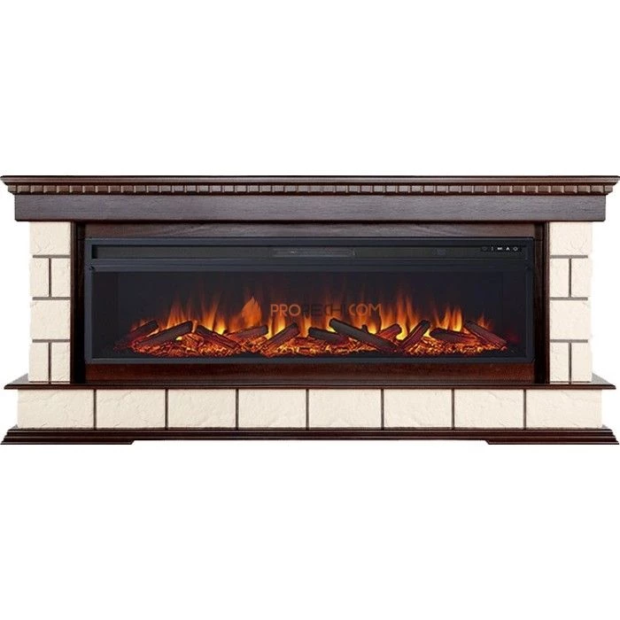 Каминокомплект Royal Flame Shateau 60 - Темный дуб с очагом Vision 60 LOG LED