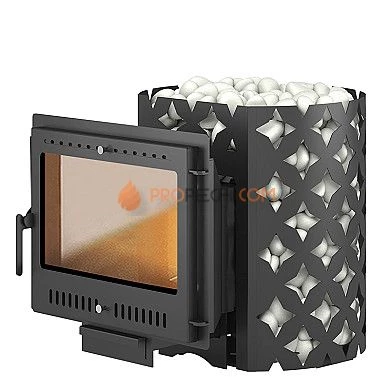 Печь для бани Этна 18 (Панорама) "М"