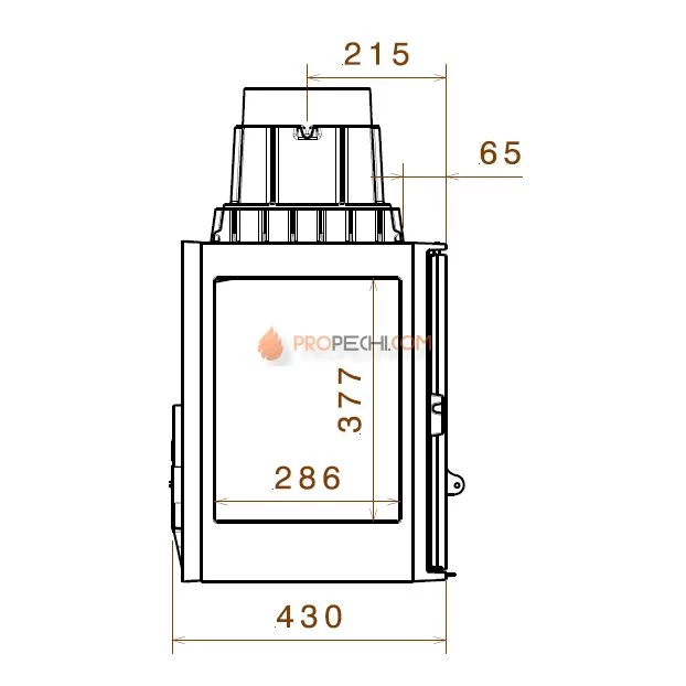 Каминная топка Liseo Castiron LCI 9 GF