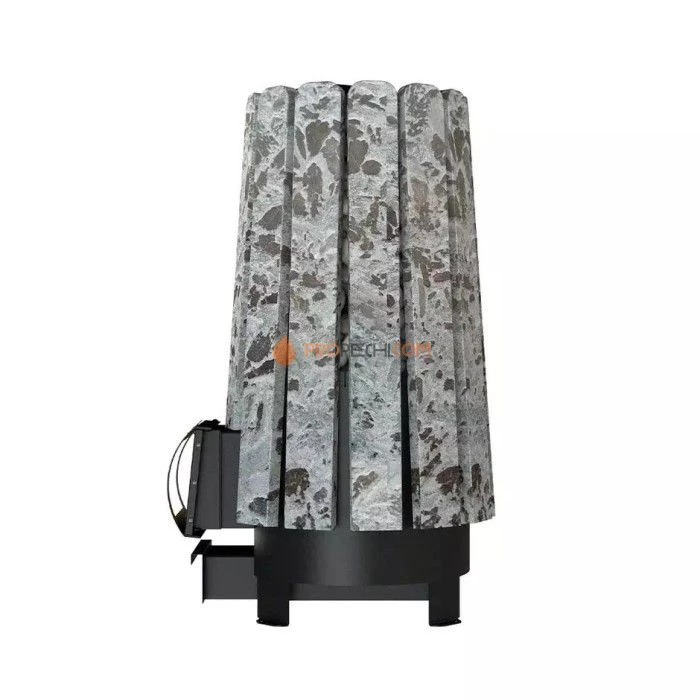 Дровяная банная печь Grill’D Cometa 180 Vega Short Stone Pro (Серпентинит)