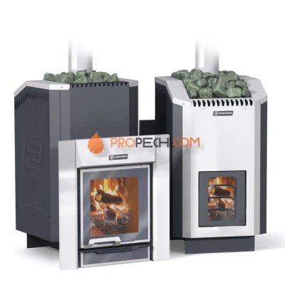 Дровяная печь для бани Ермак 24 Люкс (нержавейка)